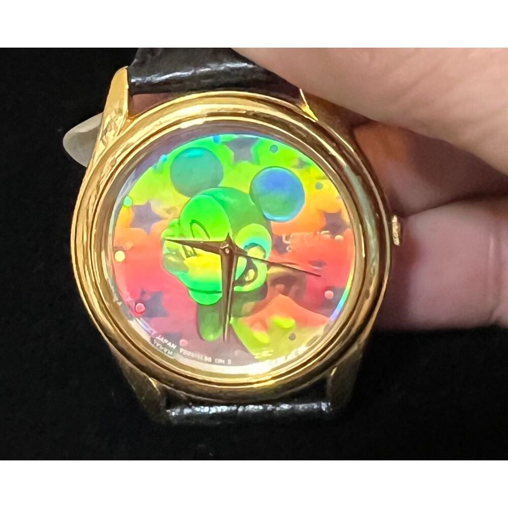 Vintage Lorus Mickey Mouse Hologram Watch 1980